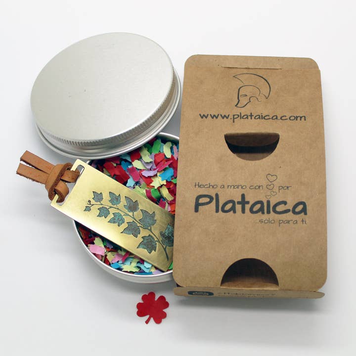 Plataica - Wholesale Bookmark - Brass bookmark with ivy engraving9