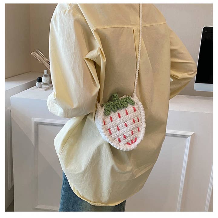ACCITY - Wholesale Crossbody Bag - Women's - CUTE CASUAL MINI STRAWBERRY CROSSBODY BAG_CWAB24027