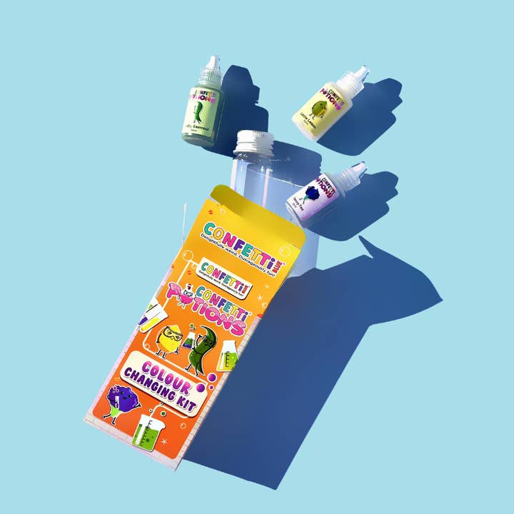 Confetti Blue - Wholesale DIY craft kit – Child - Colour Changing Mini Potion Kit1