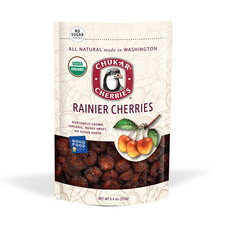 5,4 oz de cerises Rainier - Cerises biologiques séchées pour la vente par Chukar Cherry Company