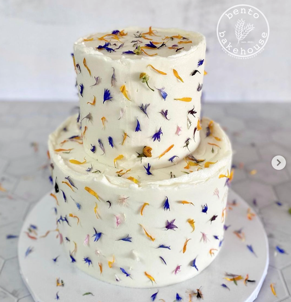 Five Finger Farms - Vendita all'ingrosso Topper per torte/cupcake - Fiori commestibili - Decorazione con fiori secchi veri e naturali12