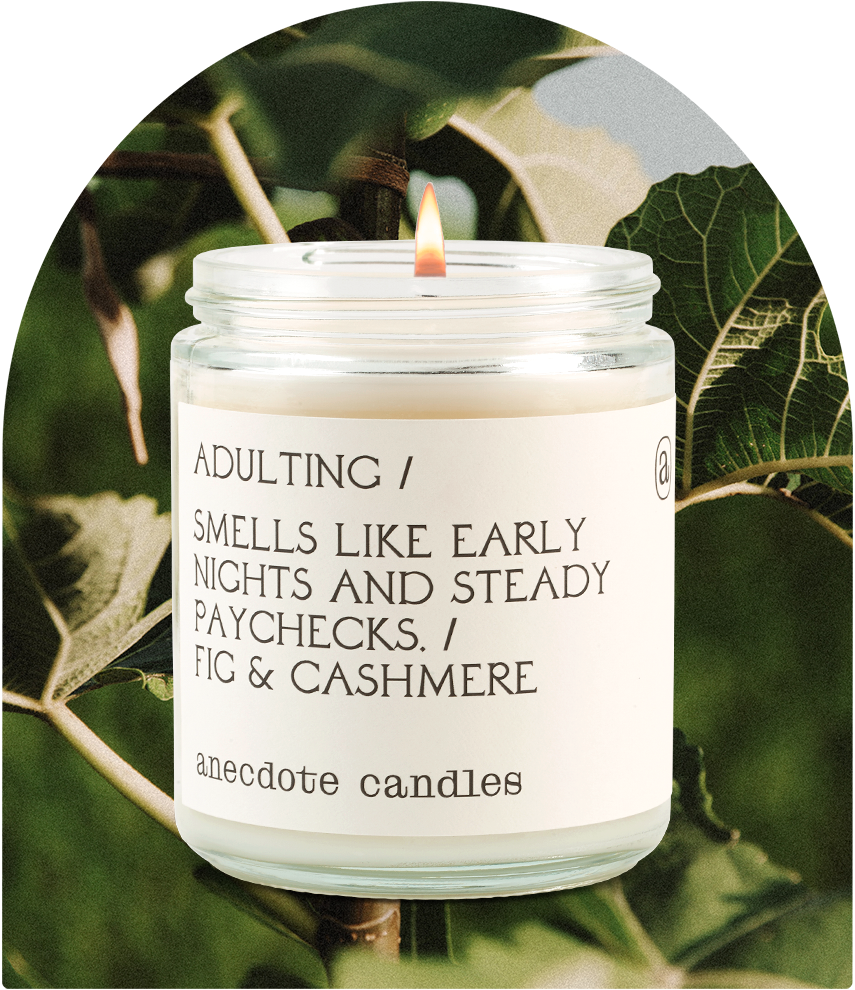Anecdote Candles - Venta al por mayor Velas en tarros - Vela Adulting (Higo y Cachemir)10