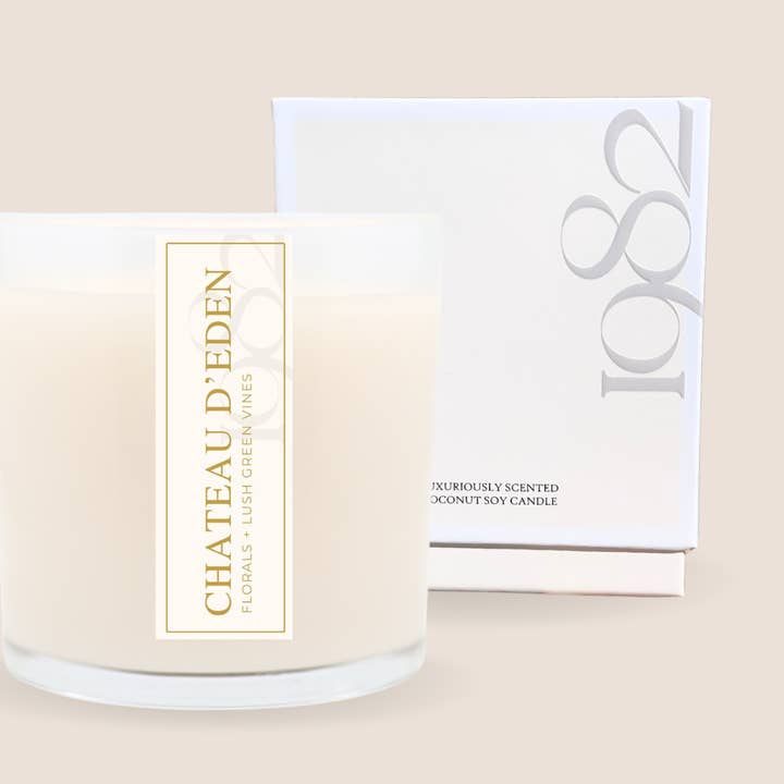 Chateau d' Eden (14 oz Double Wick) Candle for wholesale by 1982 Candle Co.
