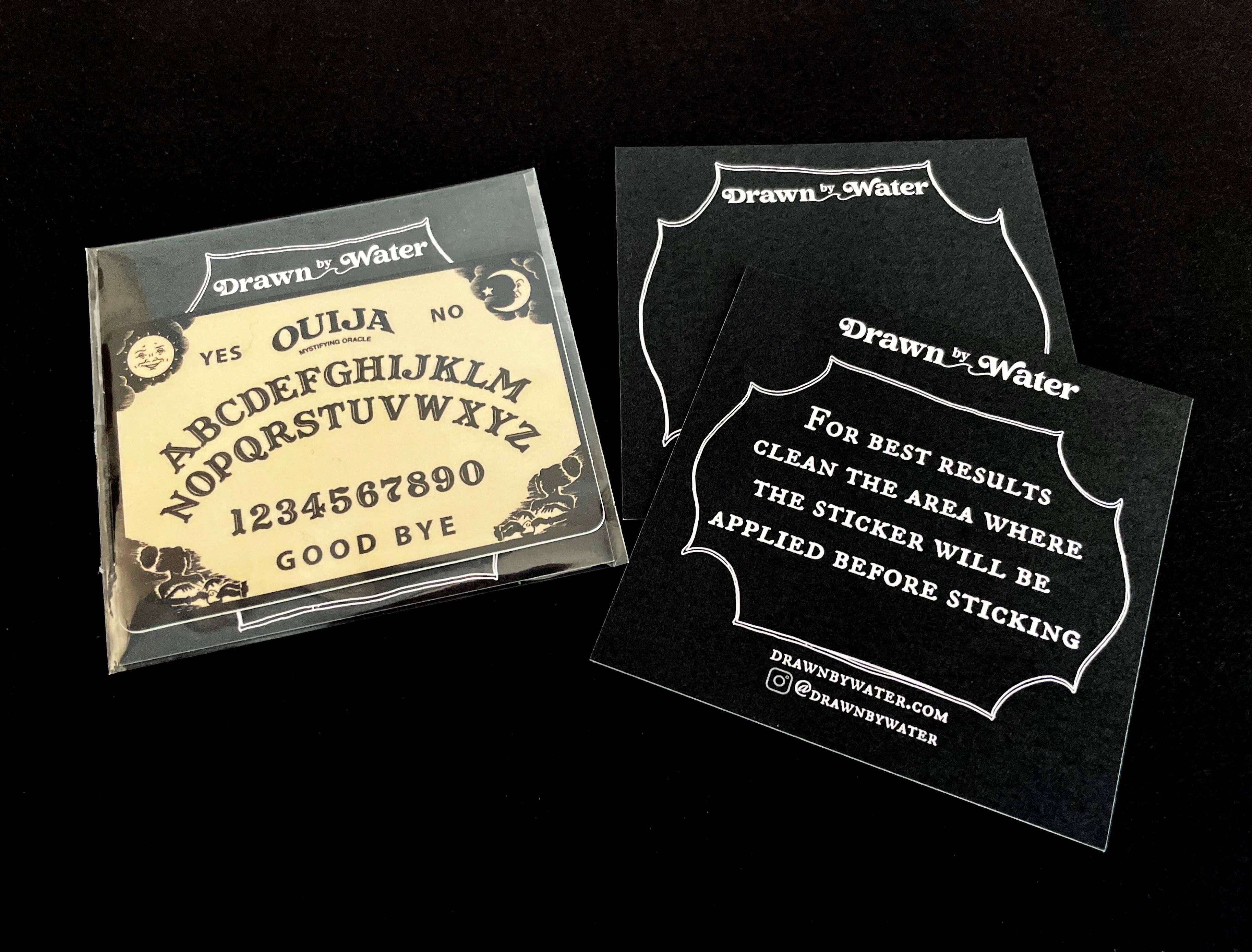 drawn by water - Wholesale Sticker - Ouija Board Sticker, Spirit Board Vinyl Sticker0