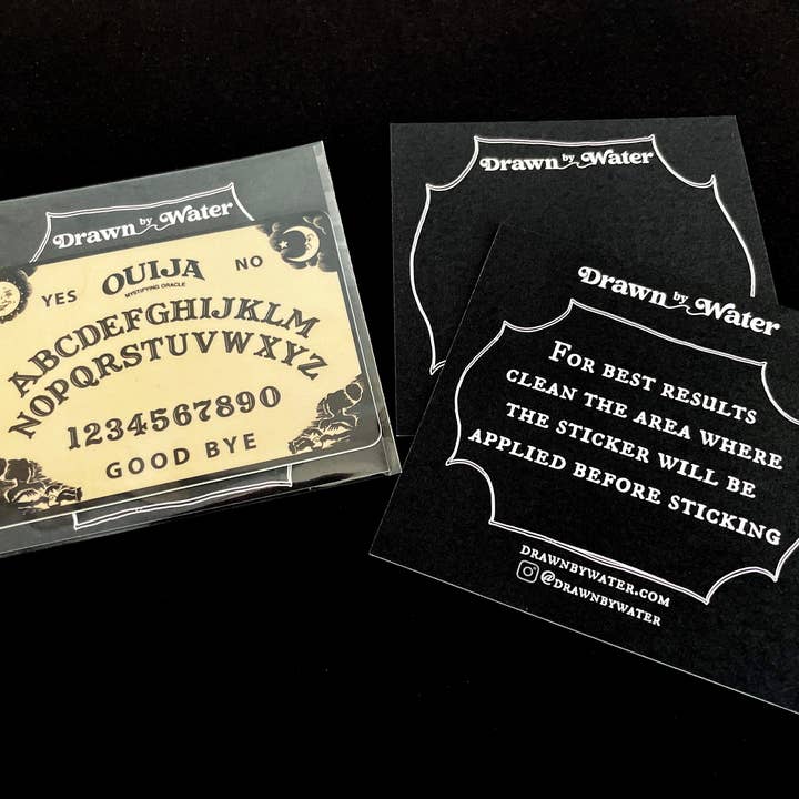 drawn by water - Wholesale Sticker - Ouija Board Sticker, Spirit Board Vinyl Sticker