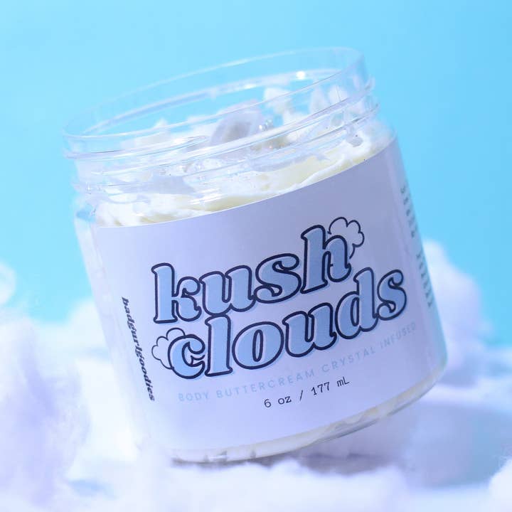 Kush Clouds Lightweight Hemp Body Butter for wholesale by Badgurlgoodies