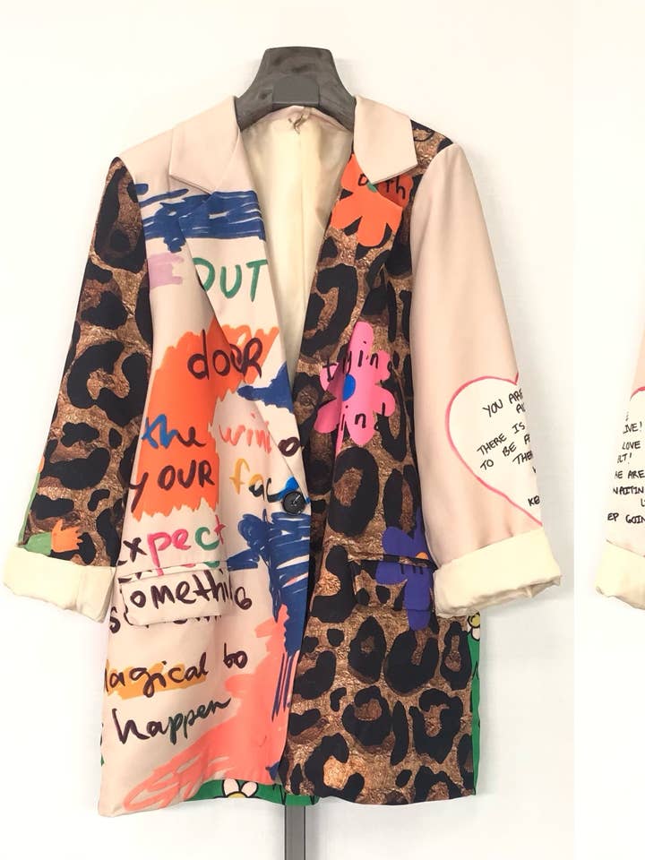 MULTICOLOR PRINTED JACKET for wholesale by SWEET MAGIC MODA Y COMPLEMENTOS