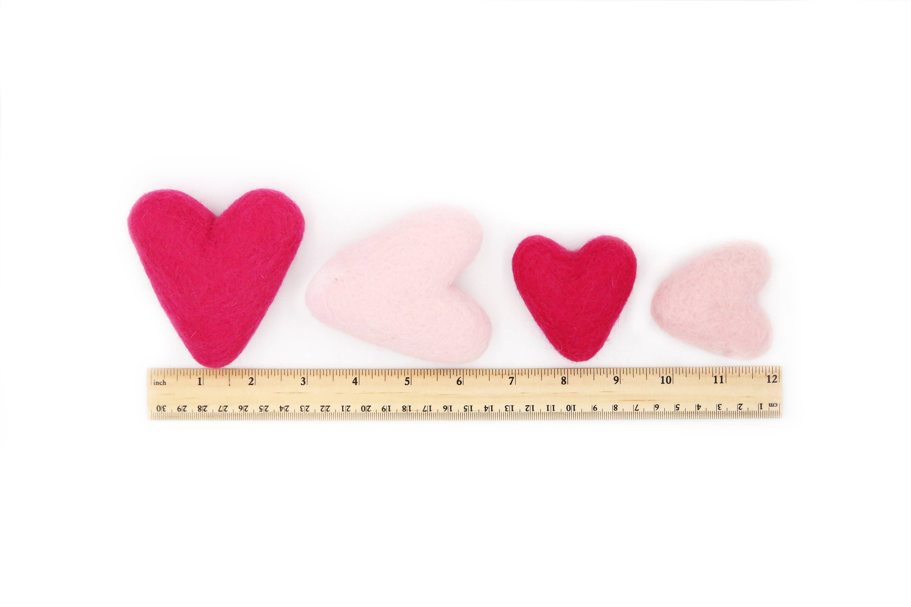 The Felt Pod – wholesale DIY craft kit – Felt Hearts 6 cm and 9 cm4