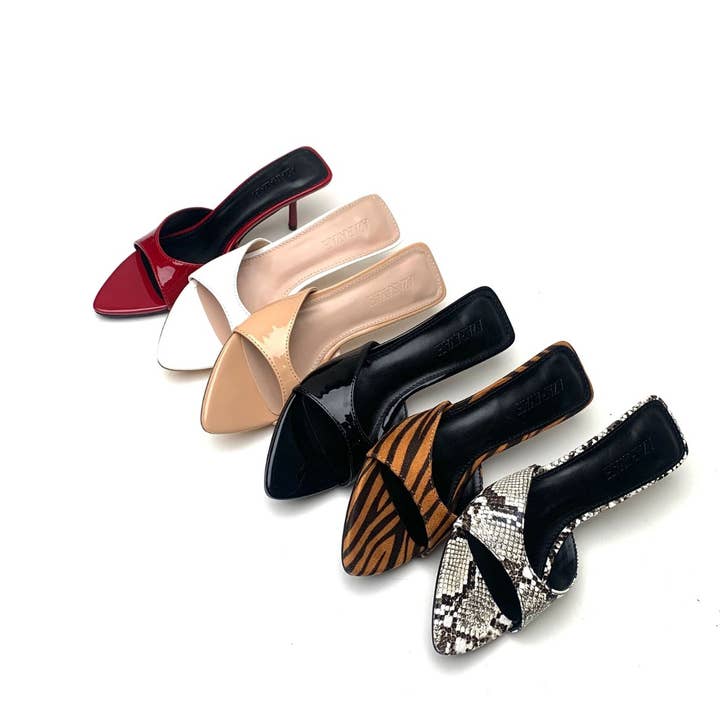 Azarayah - Wholesale Low Heels - Women's - JAWBREAKER - Pointy Kitty HeelÂ