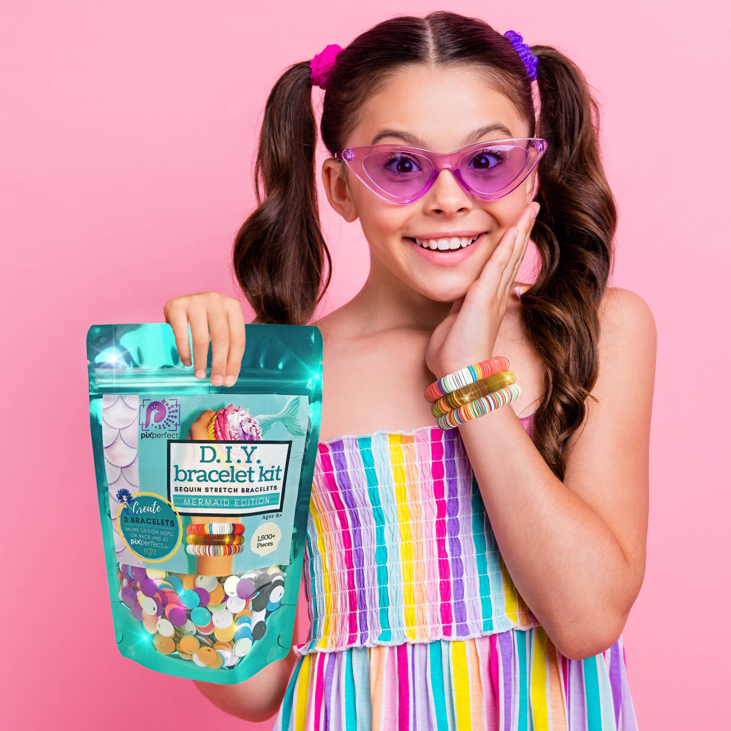 Pix Perfect - Wholesale DIY Jewelry - Kids - D.I.Y. Bracelet Kit - Mermaid Edition7