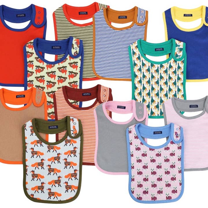 BAXTER + BAYARD Organic Cotton Baby Bibs (3-Pack) for wholesale by Baxter+Bayard