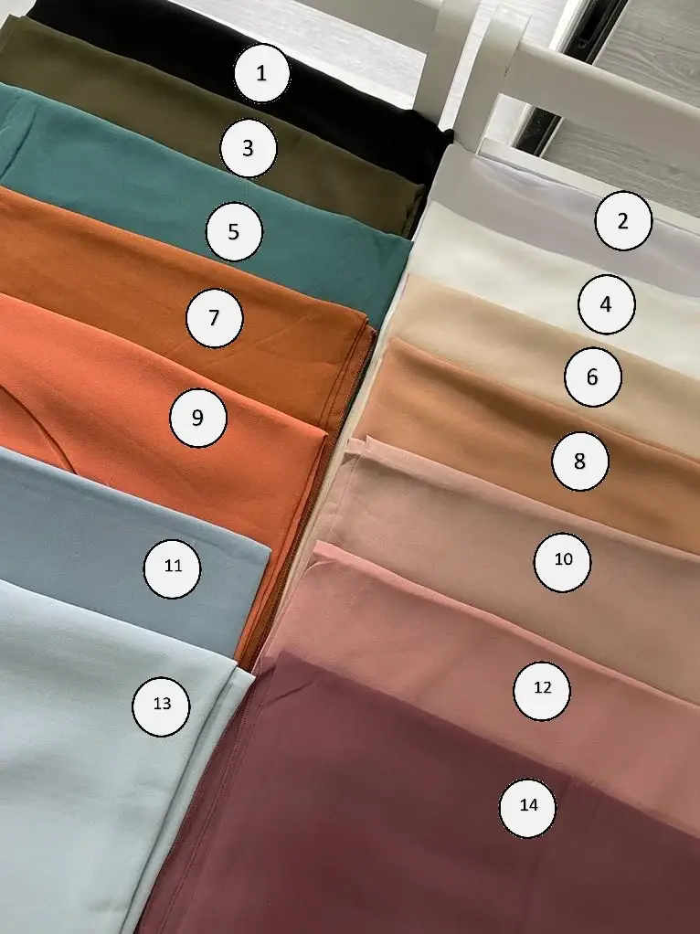 Hecho a mano – Großhandel Schal – Damen – HIJAB CHIFFON QUADRATISCH 2. (150x150 CM)1