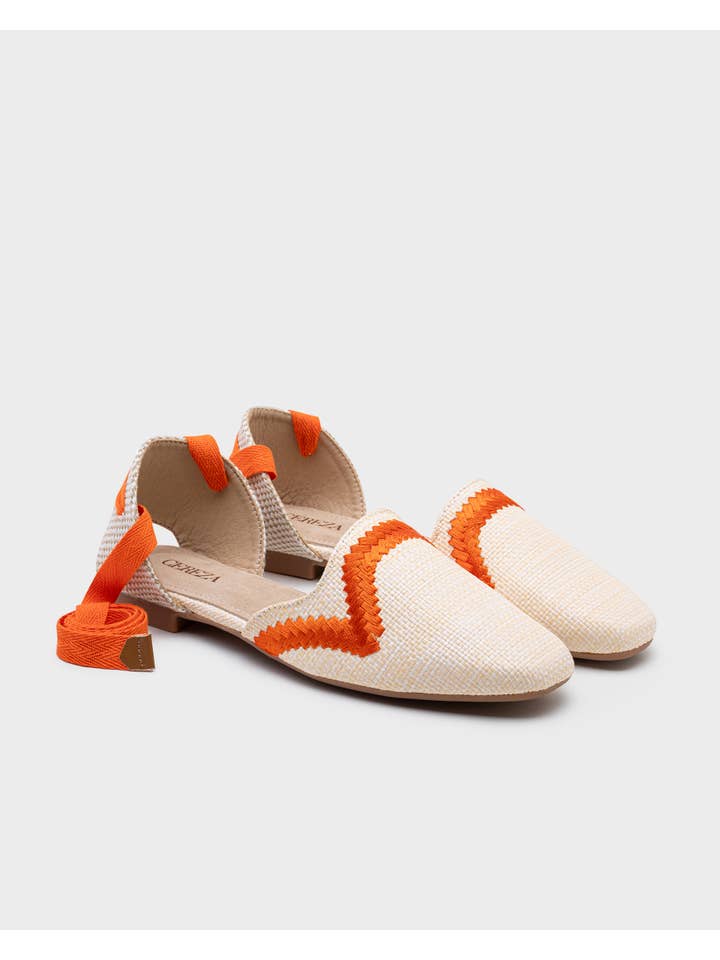 CEREZA - Wholesale Sandals - Women's - Embroidered Interwoven-raffia Espadrilles Ballet flats4