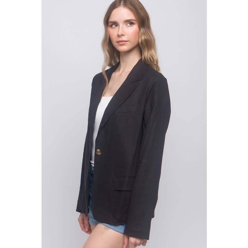 Paperdoll - Wholesale Blazer - Women's - Linen Classic Look Fine Blazer7