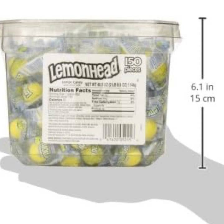 O'Shea's Candies Sweet Shop - Wholesale Hard Candy - Nostalgic 1962 Original Lemonheads 🍋 150CT Display Box 1