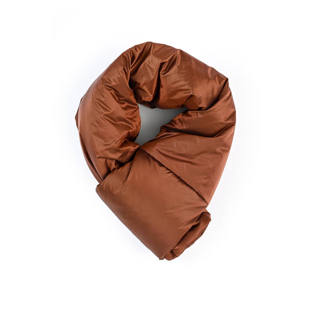 Abstract - Wholesale Scarf - Unisex - Mini padded scarf in solid nylon