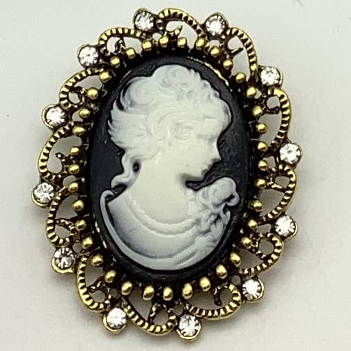 Broche Camafeo de Lady Whistledown con Caja de Regalo para venta al por mayor de All Little Cute Things