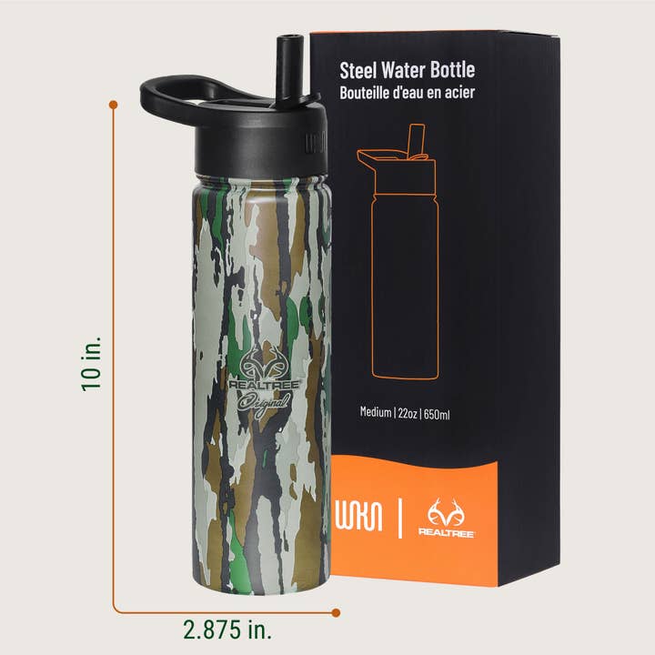 Wildkin - Wholesale Water Bottle - Realtree Original 22 oz Stainless Steel Water Bottle4