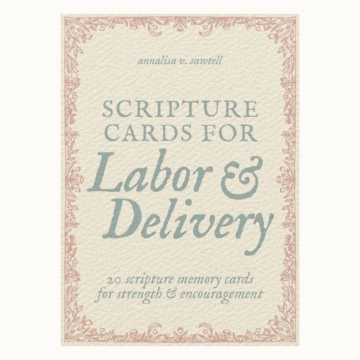 annalisa v. sawtell - Wholesale Stationery/Notecard Set - Scripture Cards for Labor & Delivery (Set of 20) | Christian3