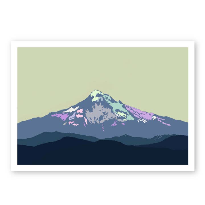 Mt Hood Art Print for wholesale by Tessa Heck Studio