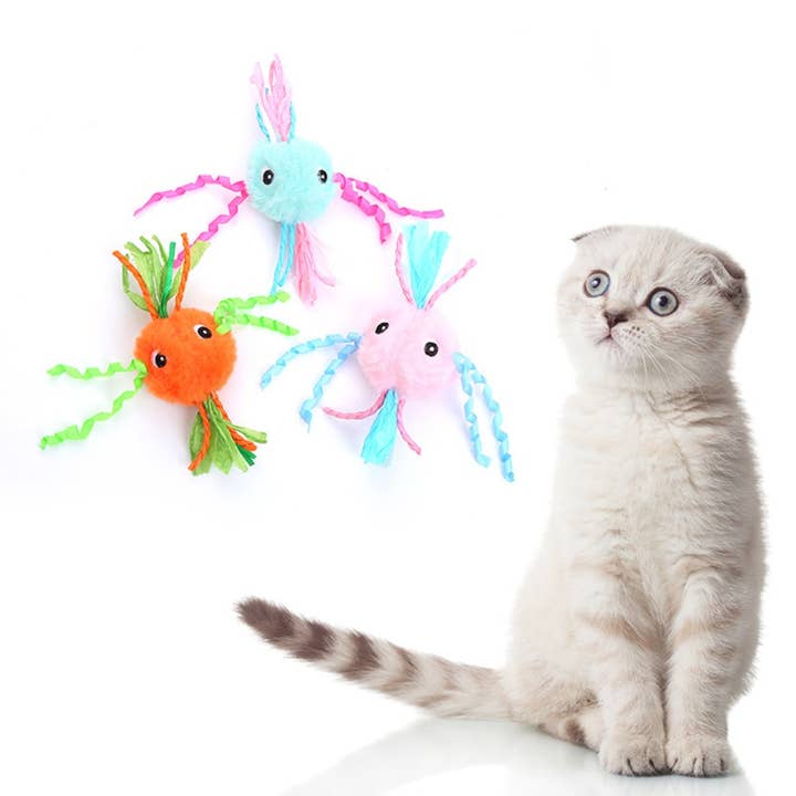 Moo - Colorful Octopus-Shaped Cat Toy for wholesale by Cheerhunting