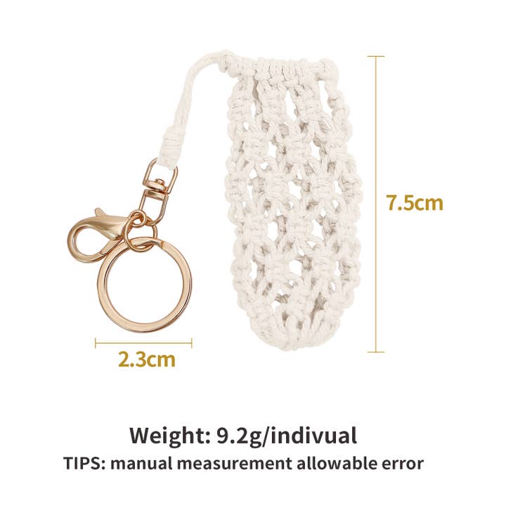 MKS America - Wholesale Keychain - Women's - Mini Cute Woven Storage Bag Keychain Bag Charm