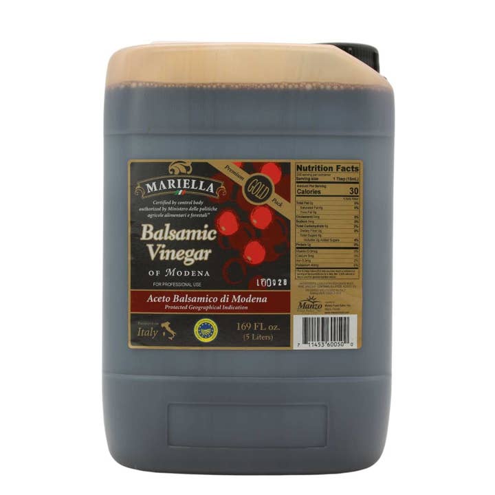 Wholesale Italian Food - Wholesale Vinegar - Mariella Balsamic Vinegar "Gold Pack" (contains 8 year Balsamic) - 5L