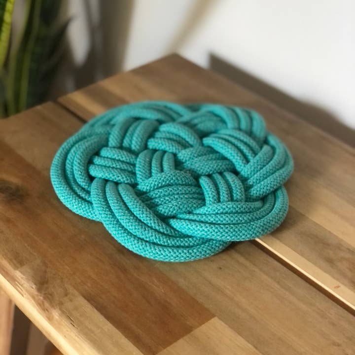 Make My Day Design - Wholesale Onderzetter - Kleurrijke touwonderzetter, Hot Plat Pad, Coastal Thump-mat