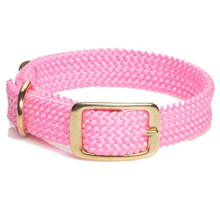 Mendota Pet - Wholesale Pet Collar - Dog - Double Braid Jr Collars - 9/16" width w/Brass Hardware1