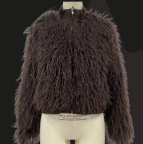 Rodeo Hippie - Wholesale Jacket - Women's - LUXE COWGIRL FAUX FUR JACKET IN BROWN (Pre-pack 2/2/2/1)0