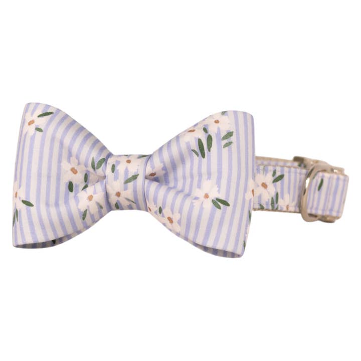 Nantucket Bloom Bow Tie Dog Collar for wholesale by Crew LaLa
