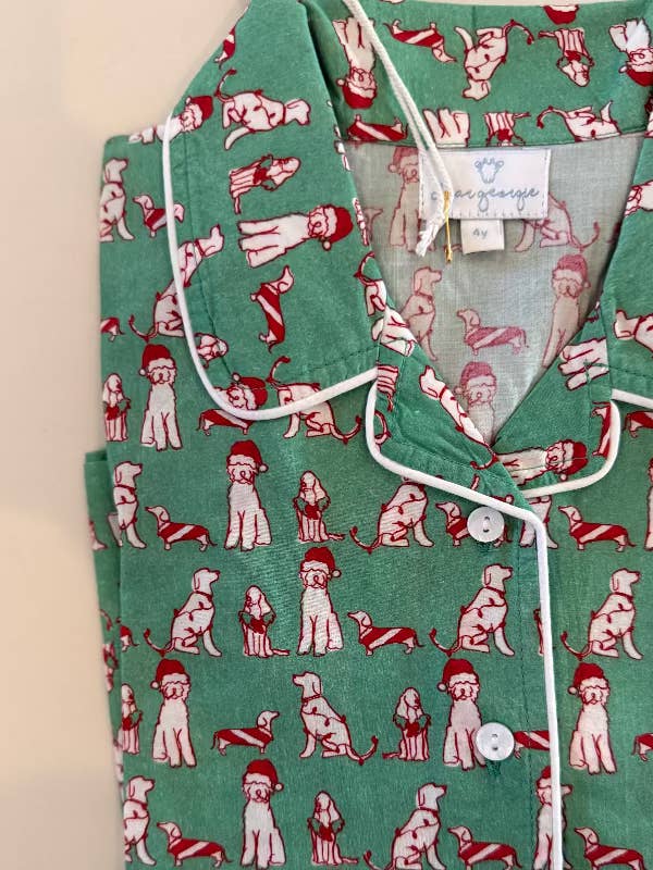 Pantalón de pijama para hombre - Perros navideños para venta al por mayor de dear georgie