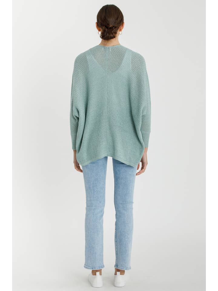 Be Cool - Wholesale Cardigan - Women's - DOLMAN SLEEVE OPEN FRONT CARDIGAN