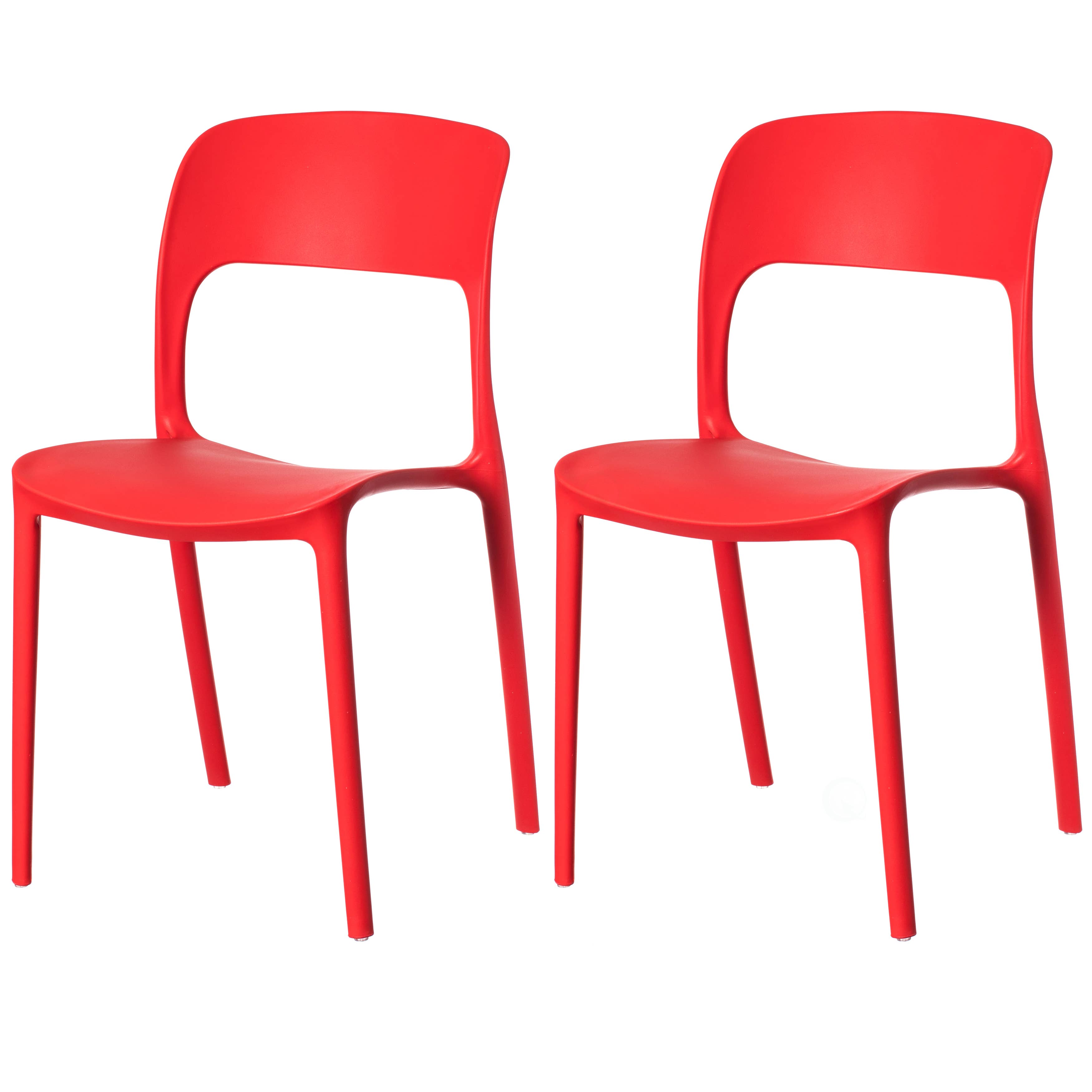 Quickway Imports - Wholesale Chair - Modern Plastic Outdoor Dining Chair with Open Curved Back4