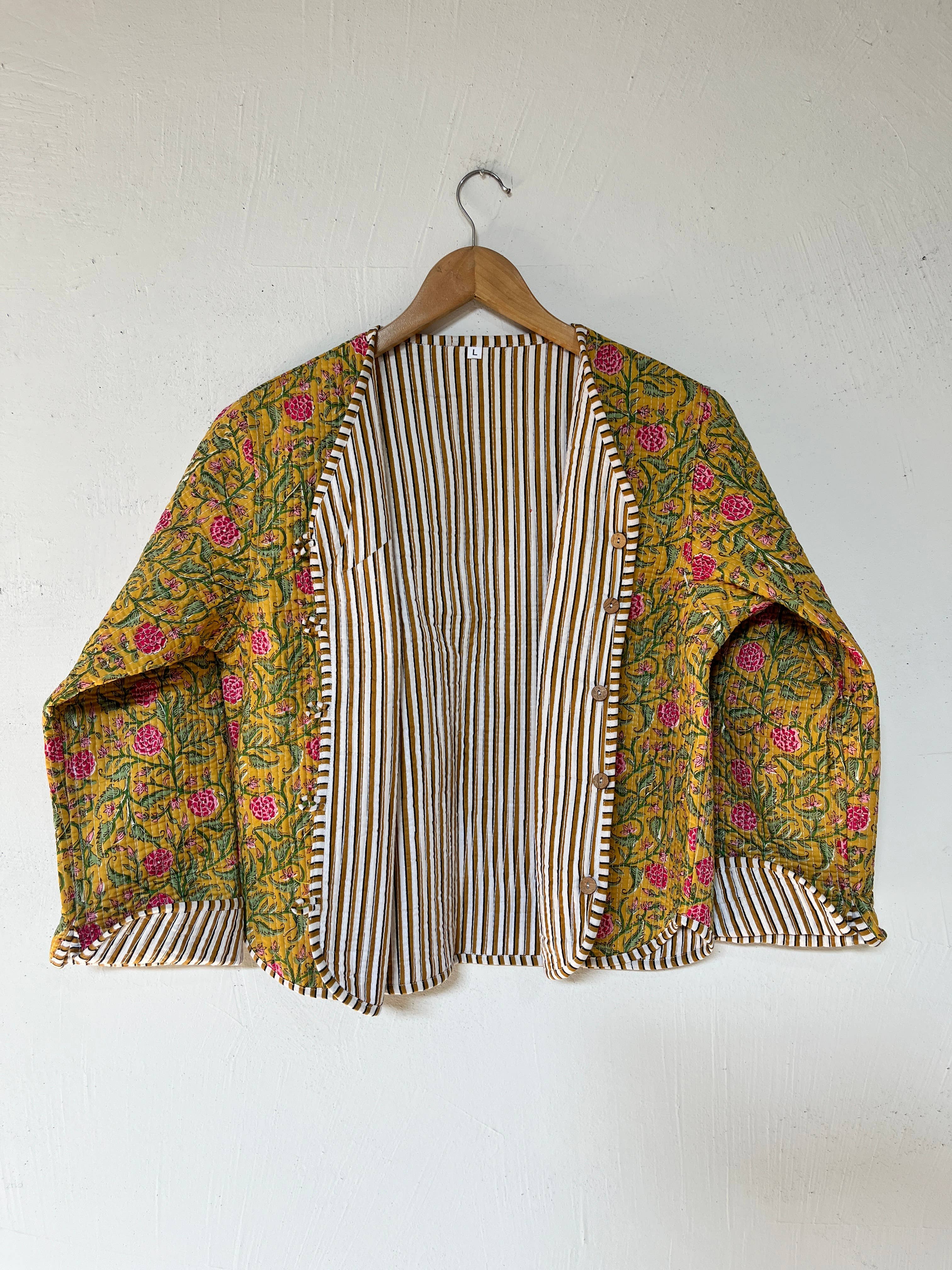 Ayras World – Engroshandel Jakke - Dame – Floraluxe vendbar vatteret bomuldsjakke3