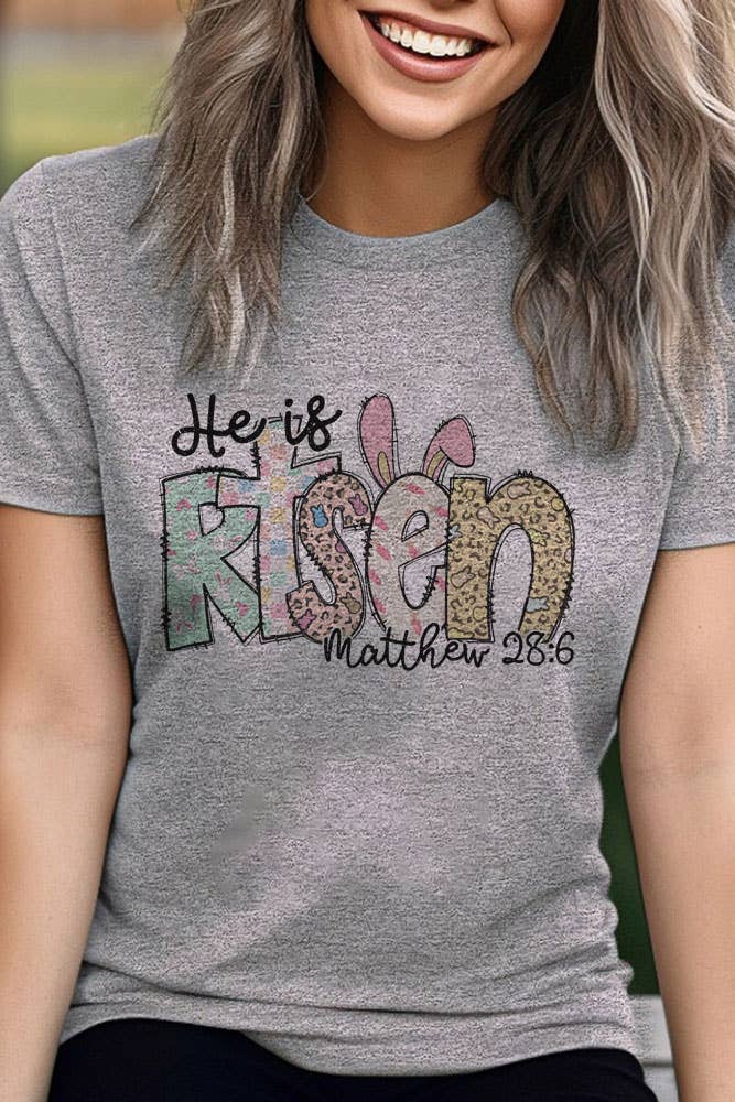 Top Avenue – wholesale Screen printed t-shirt – Women′s – He Is Risen Easter, Unisex Round Neck T-Shirt9