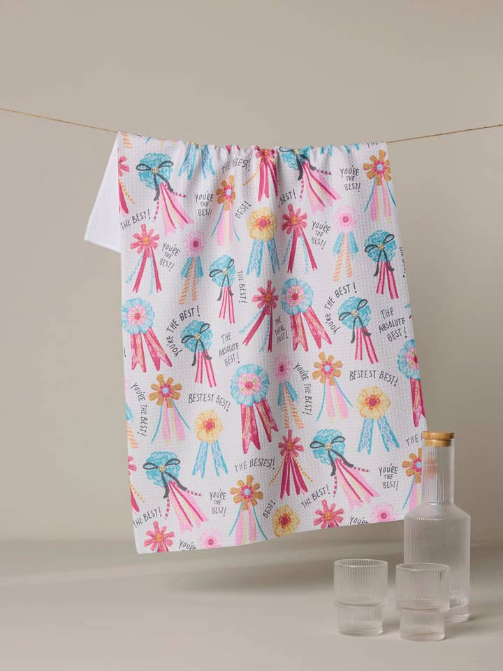 Torchon « Rosettes pour vous » pour la vente par Geometry