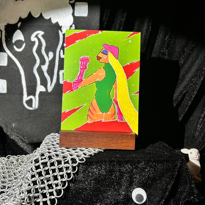 Fight Puppet 5x7" Art Print for wholesale by LambRot Art