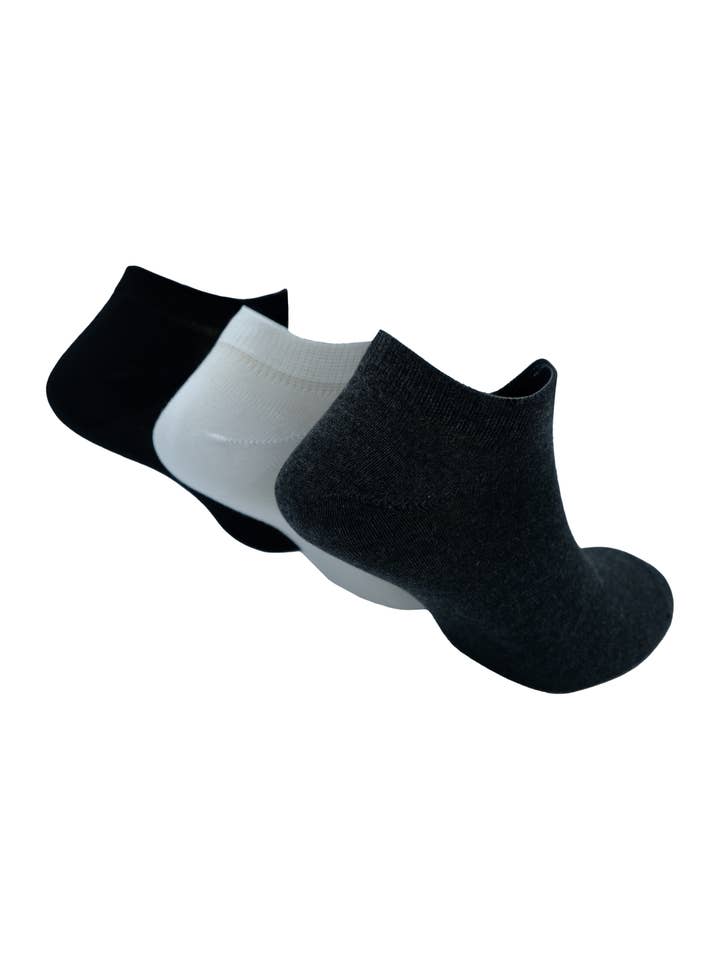 The SockMaker - Wholesale Sokken - Heren - Bamboo Heren - Sneakers (3 Paar Verpakking)2