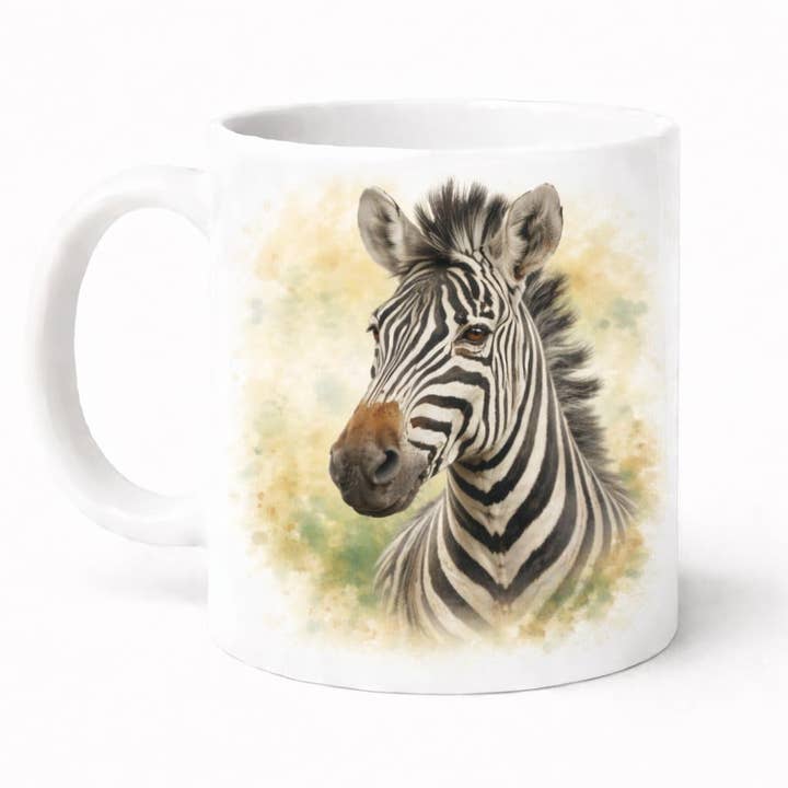 Zebra Ceramic 11oz Mug for wholesale by Brew Crew Gifts