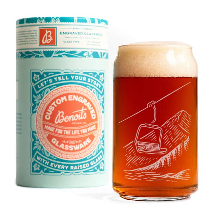 Benoit's Design Co. - Wholesale Cocktail/liquor glass - Chairlift Drinking Glasses1