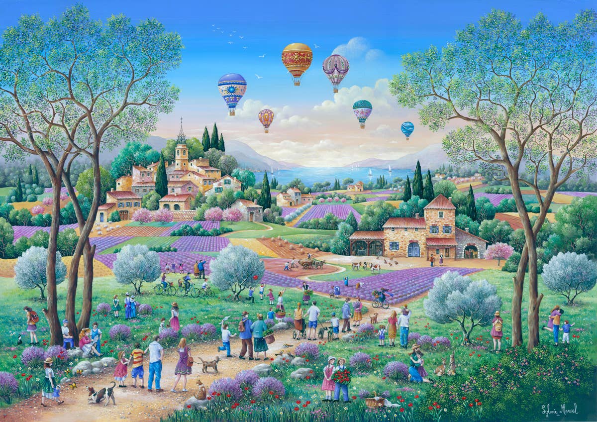 LES ÉDiTiONS iMAGiNAiRES - Wholesale Puzzle - Adult - Puzzle 1000 pieces - The sky of Provence1