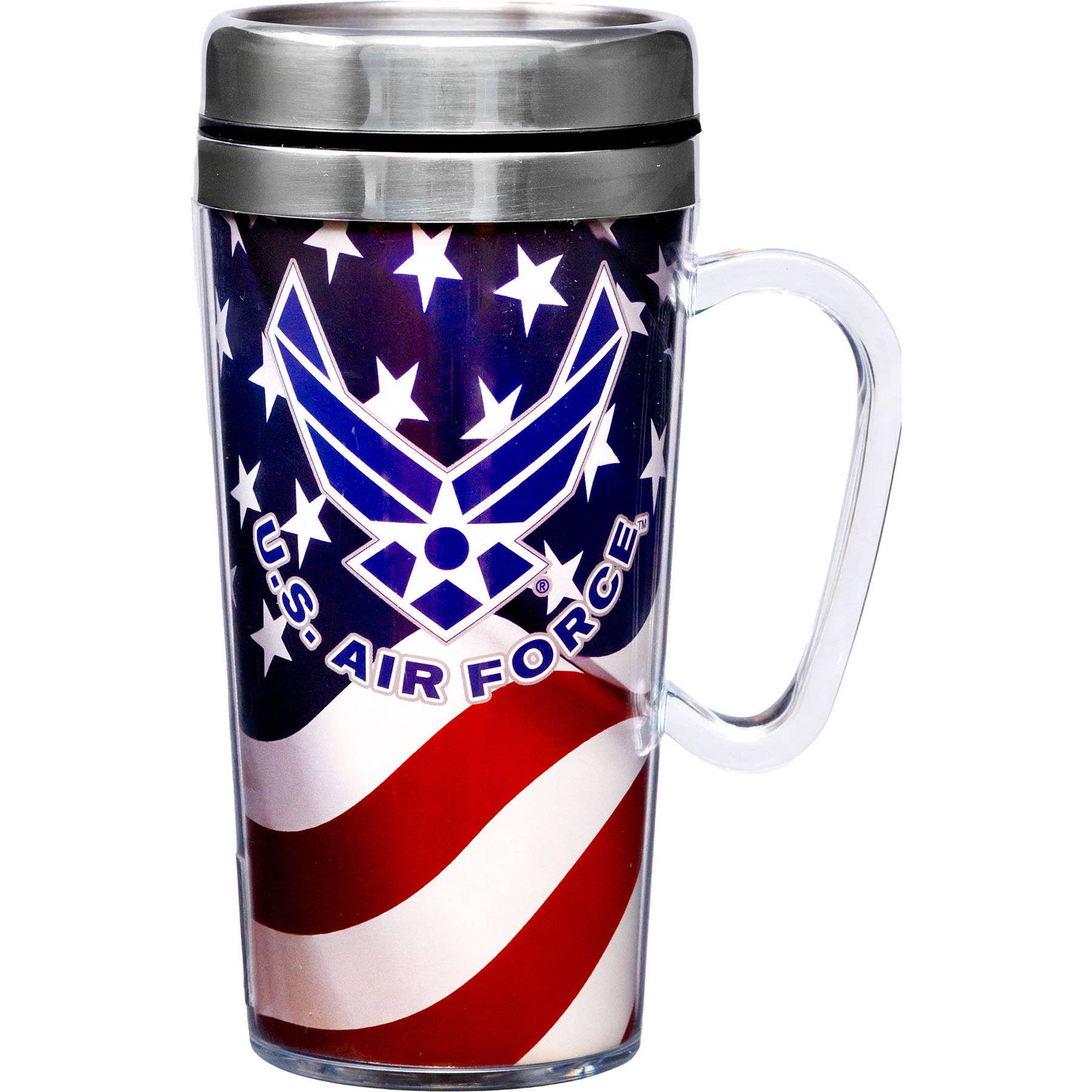 Spoontiques, Inc - Wholesale Insulated Mug/Tumbler - Air Force Insulated Travel Mug