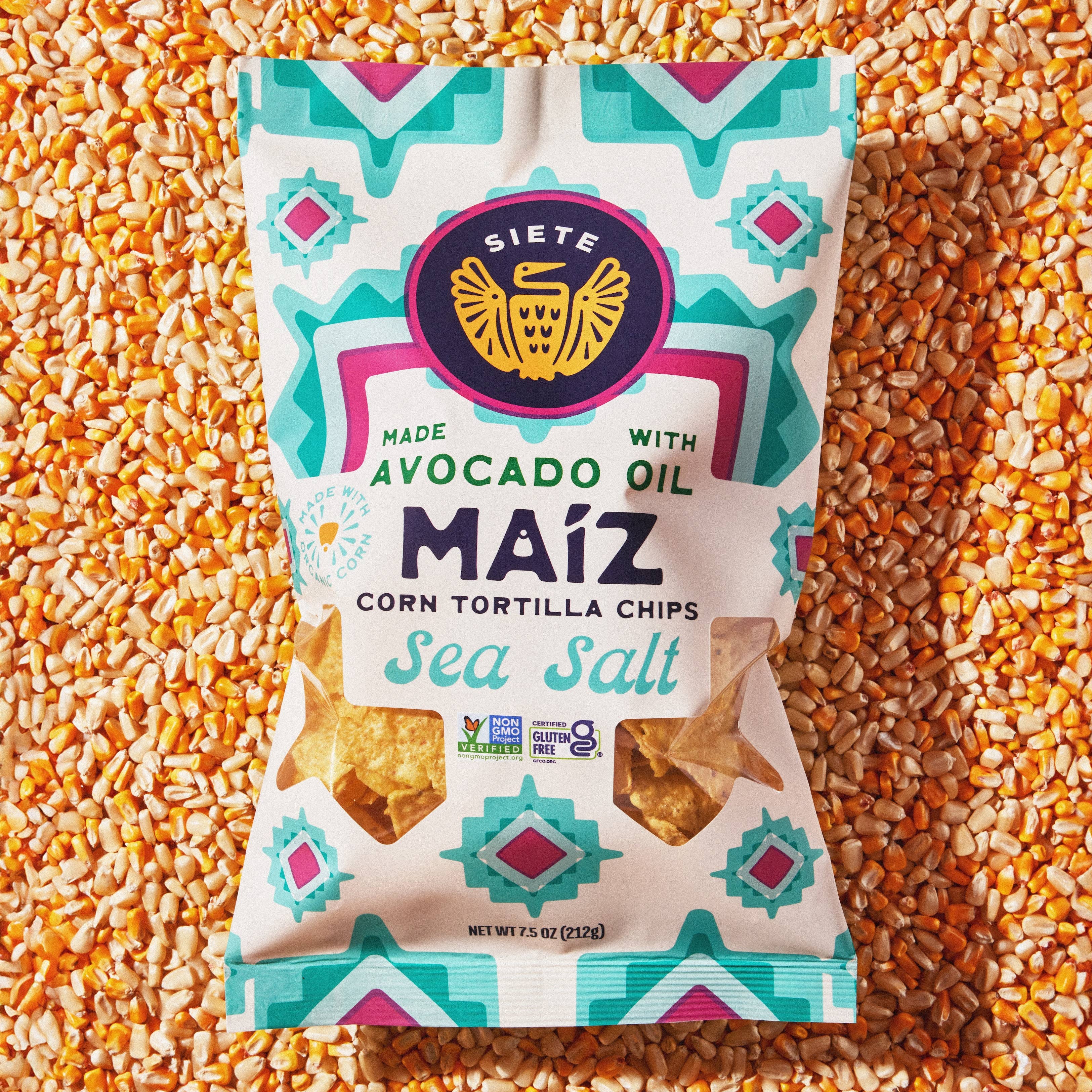 Siete Foods - Wholesale Chips - Wholesale Maiz Sea Salt 18pk1
