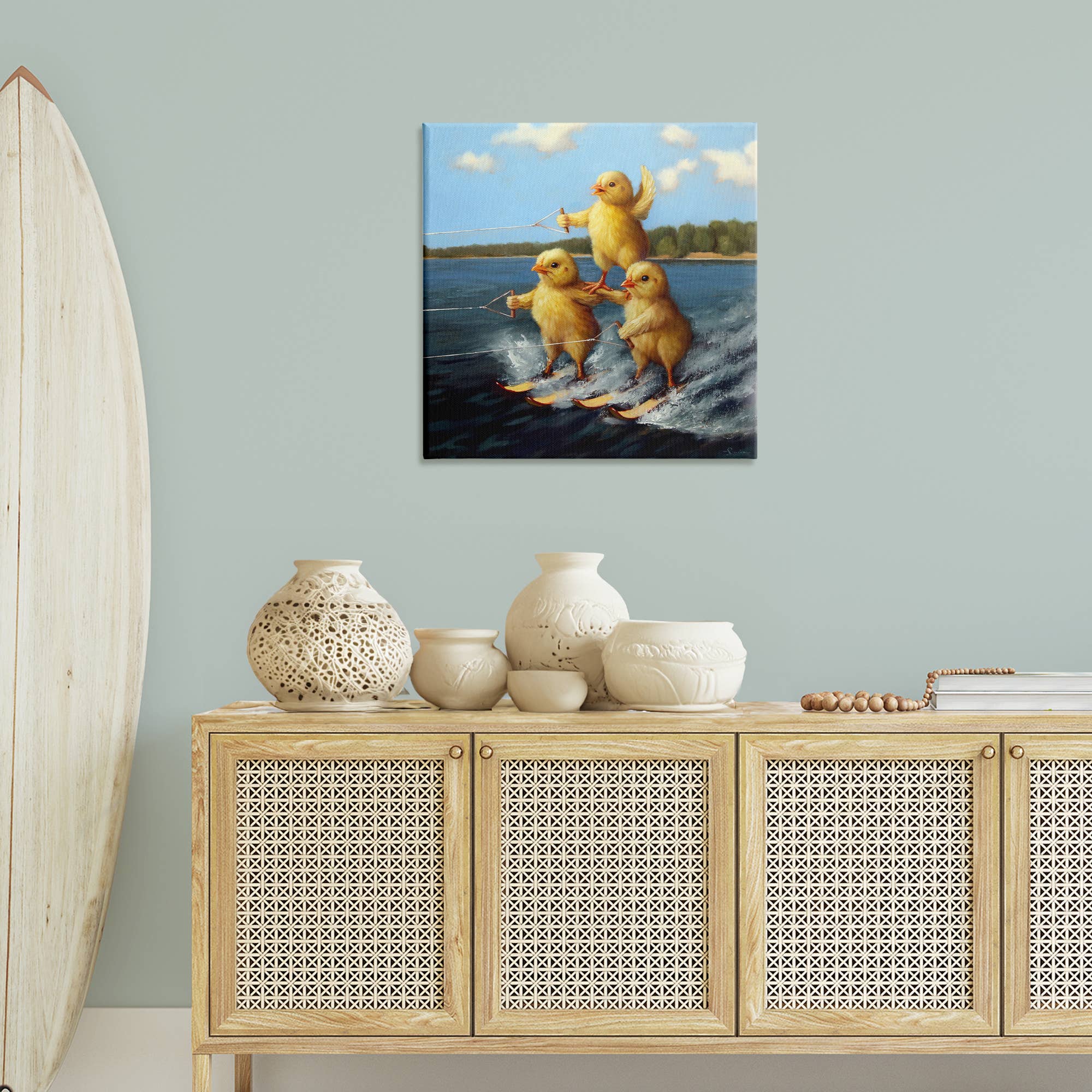 Stupell Industries - Wholesale Wall Sign - Water Skiing Chicks - Unframed Wall Art9