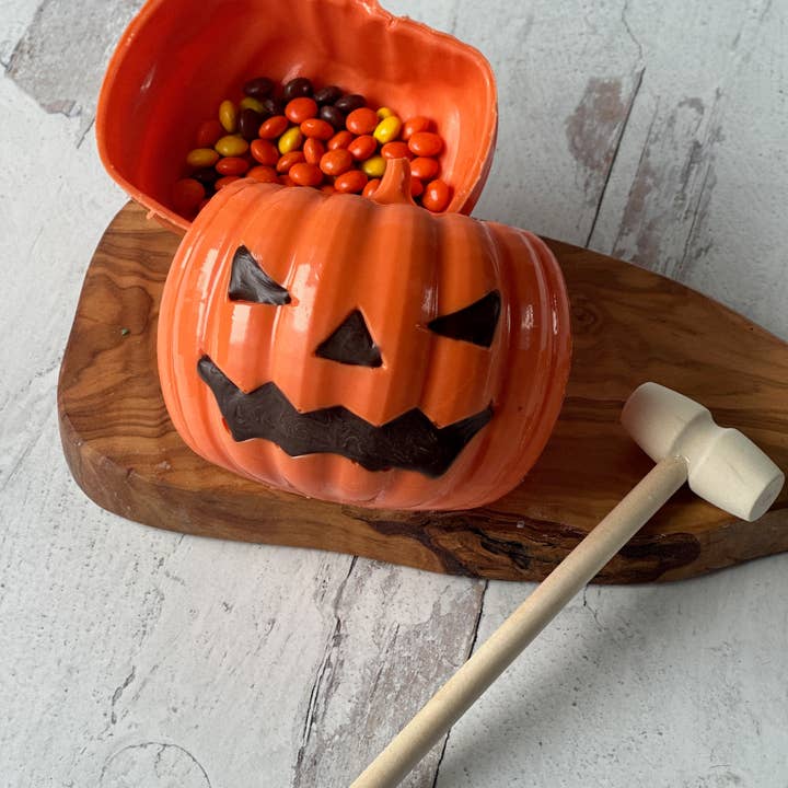 Chocolates Unlimited by Denise - Wholesale Chocolate - Halloween Jack O Lantern Pumpkin Breakable Smash Chocolate