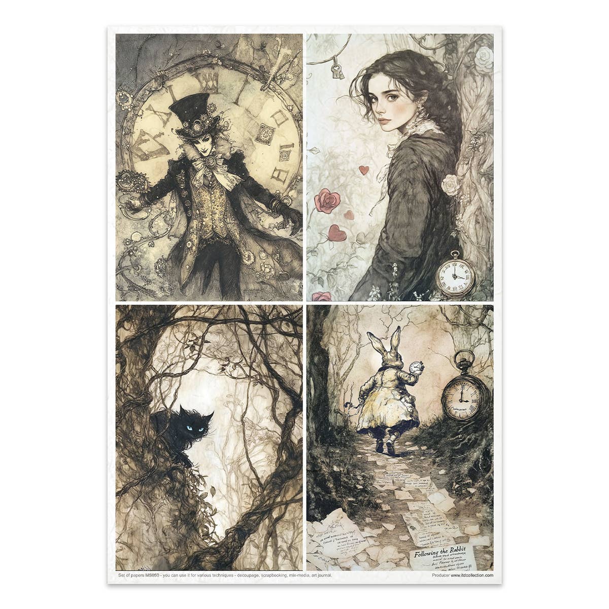 ITD Collection - Wholesale Craft Supplies - Creative set MS050 - Alice's Magic - a world without logic-23