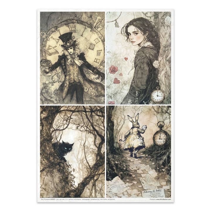 ITD Collection - Wholesale Craft Supplies - Creative set MS050 - Alice's Magic - a world without logic-23