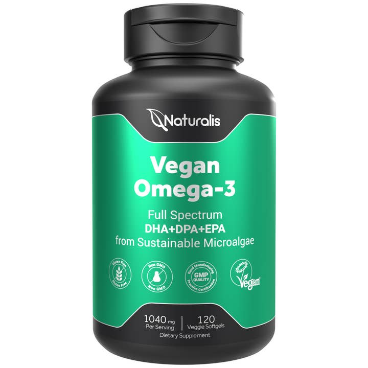 Naturalis - Wholesale Oral Supplement/Vitamin - Naturalis Vegan Omega-3 with DHA, EPA & DPA from Algae 120ct