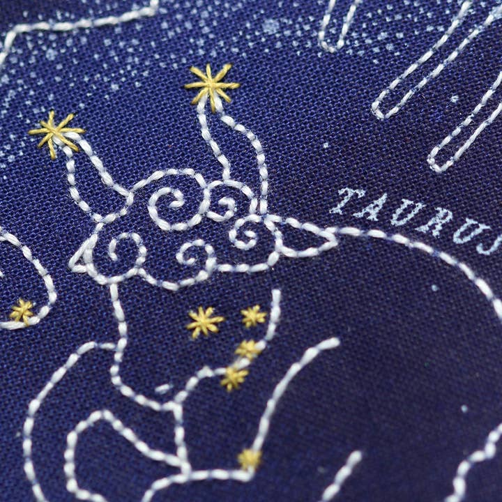 Kiriki Press - Wholesale Embroidery/Cross Stitch Supplies - Star Map - 11" Hoop Kit9